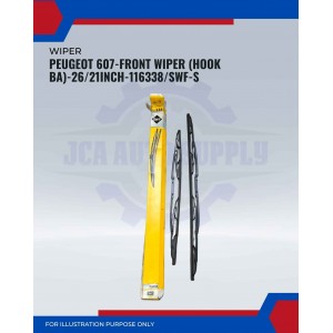Front Wiper (Hook BA)-Peugeot 607-26/21 Inch-116338SWF-S