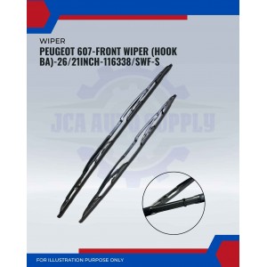 Front Wiper (Hook BA)-Peugeot 607-26/21 Inch-116338SWF-S