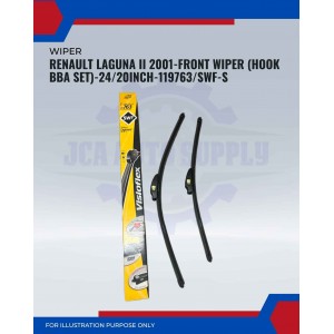 Front Wiper (Hook BBA Set)-Renault Laguna II 2001-24/20 Inch-119763/SWF-S