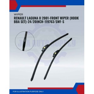 Front Wiper (Hook BBA Set)-Renault Laguna II 2001-24/20 Inch-119763/SWF-S Front Wiper (Hook BBA Set)-Renault Laguna II 2001-24/20 Inch-119763/SWF-S