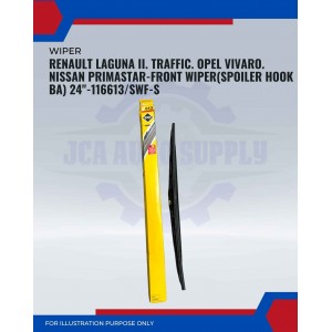 Front Wiper (Spoiler Hook BA)-Renault Laguna II. Traffic. Opel Vivaro. Nissan Primastar-24inch-116613/SWF-S
