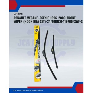 Front Wiper (Hook BBA Set)-Renault Megane Scenic 1996-2003-24/16 Inch-119760/SWF-S