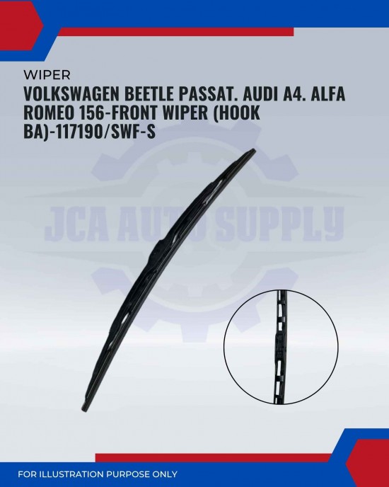 Front Wiper (Hook BA)-Volkswagen Beetle Passat. Audi A4. Alfa Romeo 156-21Inch-117190SWF-S
