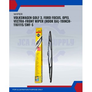 Front Wiper (Hook BA)-Volkswagen Golf 3. Ford Focus. Opel Vectra-19 Inch-116111SWF-S