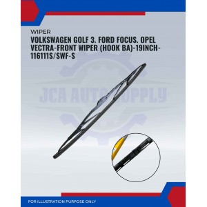 Front Wiper (Hook BA)-Volkswagen Golf 3. Ford Focus. Opel Vectra-19 Inch-116111SWF-S