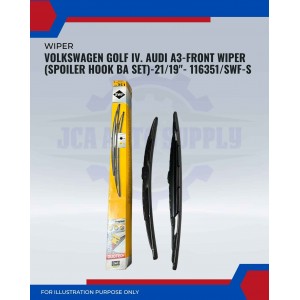 Front Wiper (Spoiler Hook BA Set)-Volkswagen Golf IV. Audi A3-21/19inch-116351/SWF-S