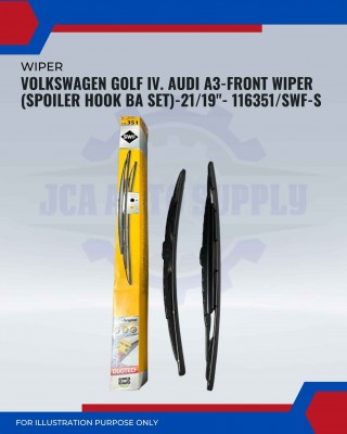 Front Wiper (Spoiler Hook BA Set)-Volkswagen Golf IV. Audi A3-21/19inch-116351/SWF-S