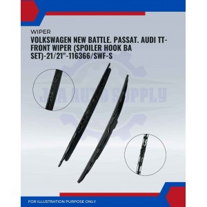 Front Wiper (Spoiler Hook BA Set)-Volkswagen New Battle. Passat. Audi TT-21/21inch-116366/SWF-S Front Wiper (Spoiler Hook BA Set)-Volkswagen New Battle. Passat. Audi TT-21/21inch-116366/SWF-S