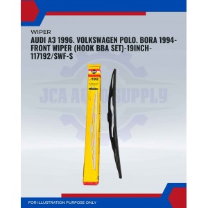 Front Wiper (Hook BA)-Audi A3.  Volkswagen Polo. Bora 1994-9 Inch-117192SWF-S