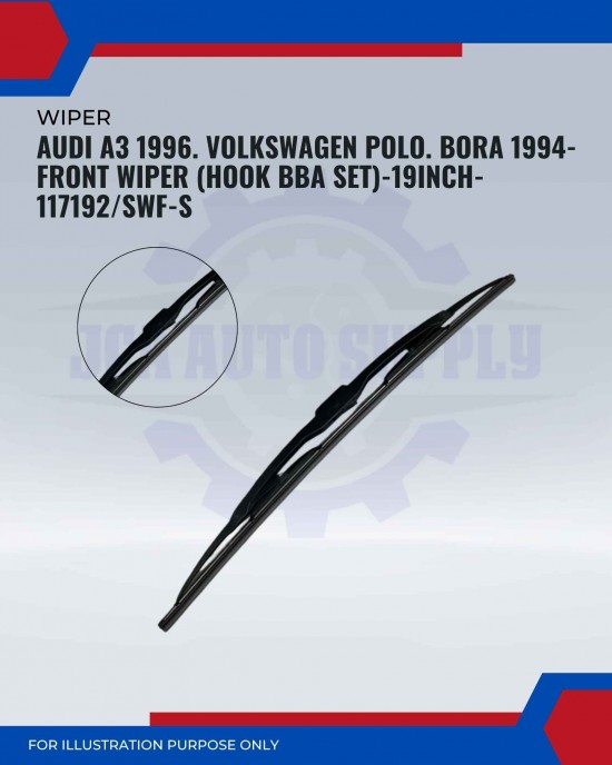 Front Wiper (Hook BA)-Audi A3. Volkswagen Polo. Bora 1994-9 Inch-117192SWF-S Front Wiper (Hook BA)-Audi A3. Volkswagen Polo. Bora 1994-9 Inch-117192SWF-S