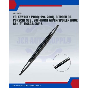 Front Wiper (Spoiler Hook BA)-Volkswagen Polo. Citroen C5. Porsche 928. 968-19inch-116608/SWF-S