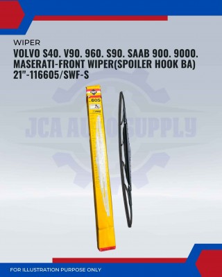 Front Wiper (Spoiler Hook BA)-Volvo S40. V90. 960. S90. SAAB 900. 9000. Maserati-21inch-117605/SWF-S