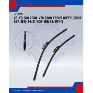 Front Wiper (Hook BBA Set)-Volvo S60 2000. V70 2000-24/21 Inch-119764/SWF-S