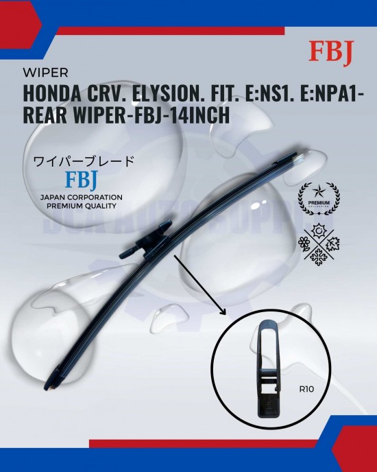Showing image for Honda CRV. Elysion. Fit. E:NS1. E:NPA1-Rear Wiper-FBJ-14inch Honda CRV. Elysion. Fit. E:NS1. E:NPA1-Rear Wiper-FBJ-14inch image