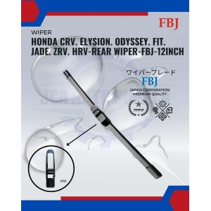 Honda CRV. Elysion. Odyssey. Fit. Jade. ZRV. HRV-Rear Wiper-FBJ-12inch