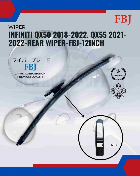 Infiniti QX50 2018-2022. QX55 2021-2022-Rear Wiper-FBJ-12Inch Infiniti QX50 2018-2022. QX55 2021-2022-Rear Wiper-FBJ-12Inch