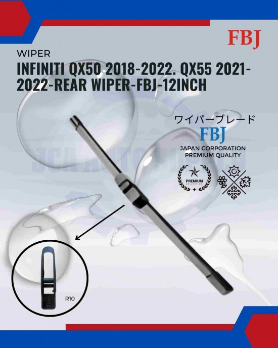 Infiniti QX50 2018-2022. QX55 2021-2022-Rear Wiper-FBJ-12Inch Infiniti QX50 2018-2022. QX55 2021-2022-Rear Wiper-FBJ-12Inch