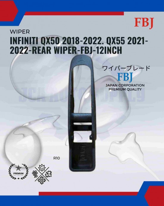 Infiniti QX50 2018-2022. QX55 2021-2022-Rear Wiper-FBJ-12Inch Infiniti QX50 2018-2022. QX55 2021-2022-Rear Wiper-FBJ-12Inch