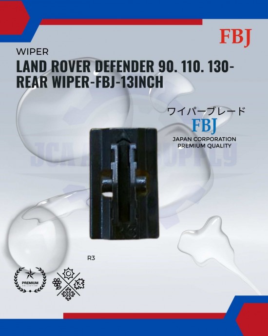 Showing image for Land Rover Defender 90. 110. 130-Rear Wiper-FBJ-13inch Land Rover Defender 90. 110. 130-Rear Wiper-FBJ-13inch WIPER-WIPER TANK MOTOR-WIPER NOZZLE image