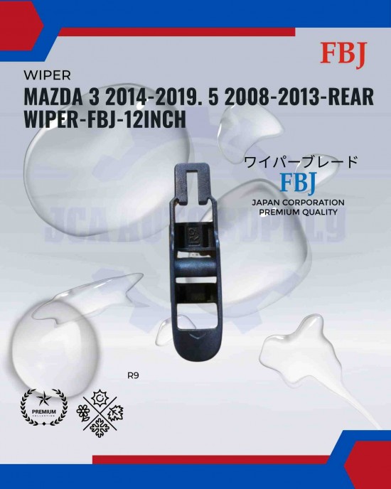 Mazda 3 2014-2019. 5 2008-2013-Rear Wiper-FBJ-12inch Mazda 3 2014-2019. 5 2008-2013-Rear Wiper-FBJ-12inch