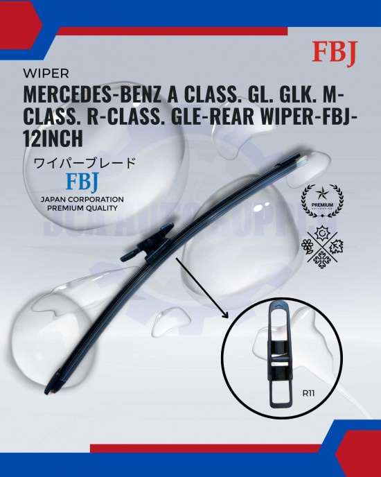 Showing image for Mercedes-Benz A Class. GL. GLK. M-Class. R-Class. GLE-Rear Wiper-FBJ-12inch Mercedes-Benz A Class. GL. GLK. M-Class. R-Class. GLE-Rear Wiper-FBJ-12inch WIPER-WIPER TANK MOTOR-WIPER NOZZLE image