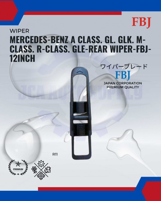 Showing image for Mercedes-Benz A Class. GL. GLK. M-Class. R-Class. GLE-Rear Wiper-FBJ-12inch Mercedes-Benz A Class. GL. GLK. M-Class. R-Class. GLE-Rear Wiper-FBJ-12inch WIPER-WIPER TANK MOTOR-WIPER NOZZLE image