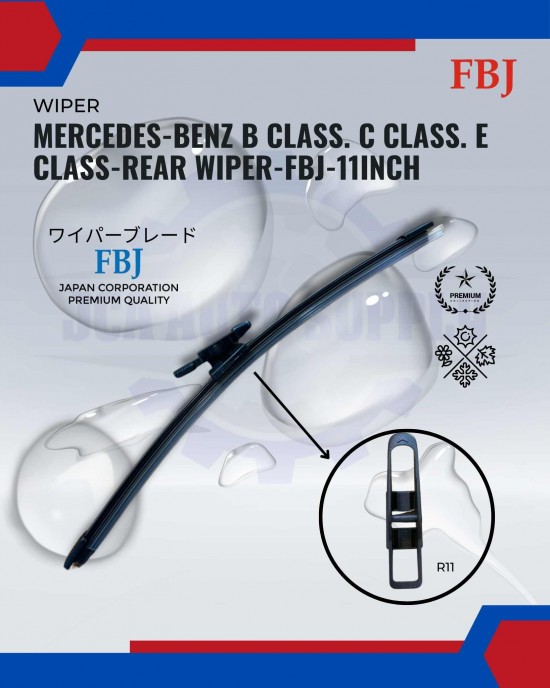Showing image for Mercedes-Benz B Class. C Class. E Class-Rear Wiper-FBJ-11inch Mercedes-Benz B Class. C Class. E Class-Rear Wiper-FBJ-11inch WIPER-WIPER TANK MOTOR-WIPER NOZZLE image