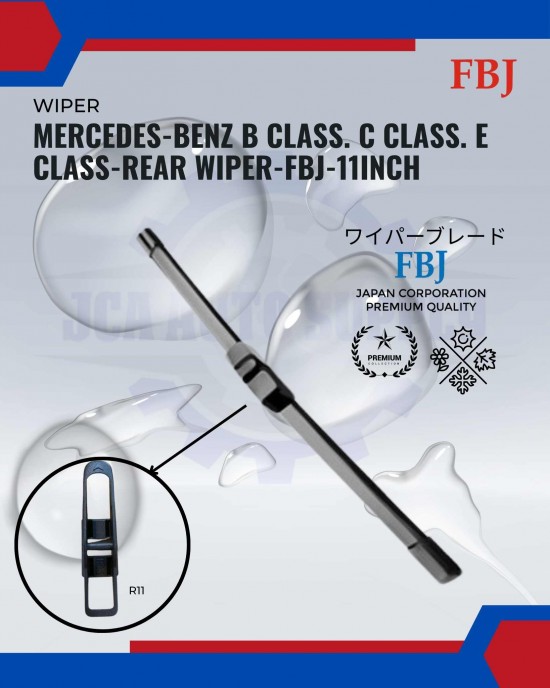 Showing image for Mercedes-Benz B Class. C Class. E Class-Rear Wiper-FBJ-11inch Mercedes-Benz B Class. C Class. E Class-Rear Wiper-FBJ-11inch WIPER-WIPER TANK MOTOR-WIPER NOZZLE image