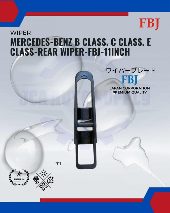 Showing image for Mercedes-Benz B Class. C Class. E Class-Rear Wiper-FBJ-11inch Mercedes-Benz B Class. C Class. E Class-Rear Wiper-FBJ-11inch WIPER-WIPER TANK MOTOR-WIPER NOZZLE image