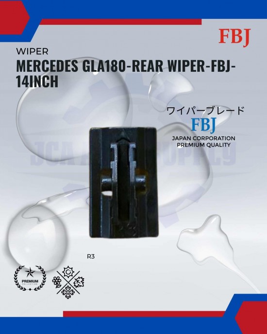 Showing image for Mercedes GLA180 2020-2021-Rear Wiper-FBJ-12inch Mercedes GLA180 2020-2021-Rear Wiper-FBJ-12inch WIPER-WIPER TANK MOTOR-WIPER NOZZLE image