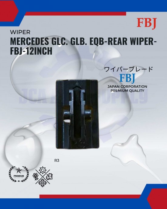 Showing image for Mercedes GLC. GLB. EQB-Rear Wiper-FBJ-12inch Mercedes GLC. GLB. EQB-Rear Wiper-FBJ-12inch WIPER-WIPER TANK MOTOR-WIPER NOZZLE image