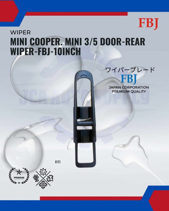 Mini Cooper. Mini 3/5 Door-Rear Wiper-FBJ-10inch WIPER-WIPER TANK MOTOR-WIPER NOZZLE image