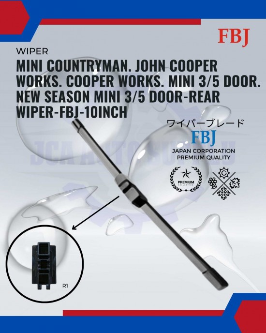 Showing image for Mini Countryman. John Cooper Works. Cooper Works. Mini 3/5 Door. New Season Mini 3/5 Door-Rear Wiper-FBJ-10inch Mini Countryman. John Cooper Works. Cooper Works. Mini 3/5 Door. New Season Mini 3/5 Door-Rear Wiper-FBJ-10inch WIPER-WIPER TANK MOTOR-WIPER NOZZLE image