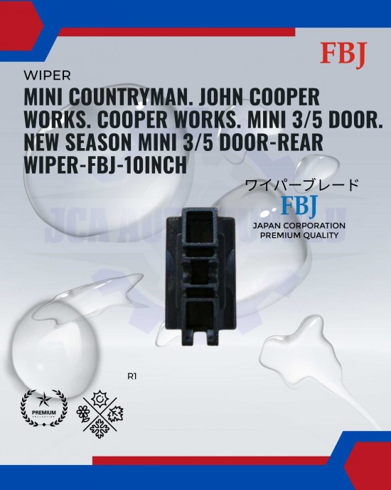 Showing image for Mini Countryman. John Cooper Works. Cooper Works. Mini 3/5 Door. New Season Mini 3/5 Door-Rear Wiper-FBJ-10inch Mini Countryman. John Cooper Works. Cooper Works. Mini 3/5 Door. New Season Mini 3/5 Door-Rear Wiper-FBJ-10inch WIPER-WIPER TANK MOTOR-WIPER NOZZLE image