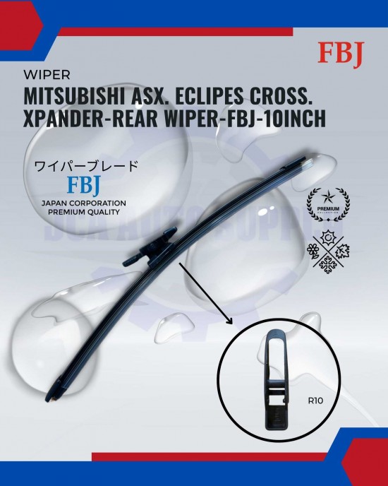 Showing image for Mitsubishi ASX. Eclipes Cross. Xpander-Rear Wiper-FBJ-10inch Mitsubishi ASX. Eclipes Cross. Xpander-Rear Wiper-FBJ-10inch WIPER-WIPER TANK MOTOR-WIPER NOZZLE image