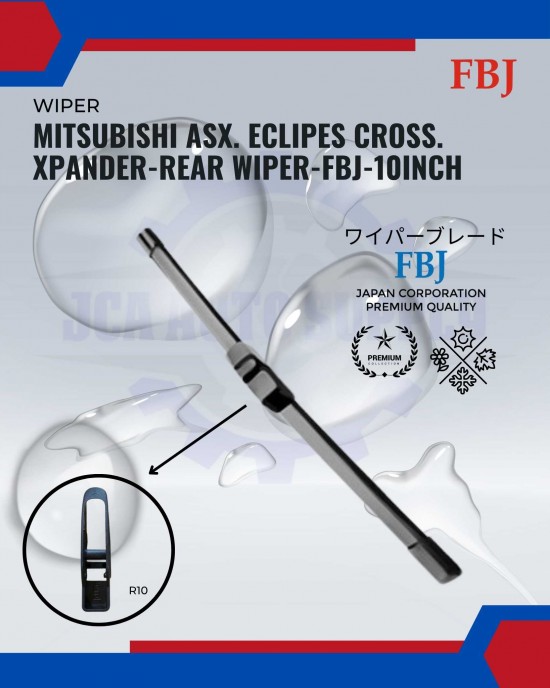 Showing image for Mitsubishi ASX. Eclipes Cross. Xpander-Rear Wiper-FBJ-10inch Mitsubishi ASX. Eclipes Cross. Xpander-Rear Wiper-FBJ-10inch WIPER-WIPER TANK MOTOR-WIPER NOZZLE image