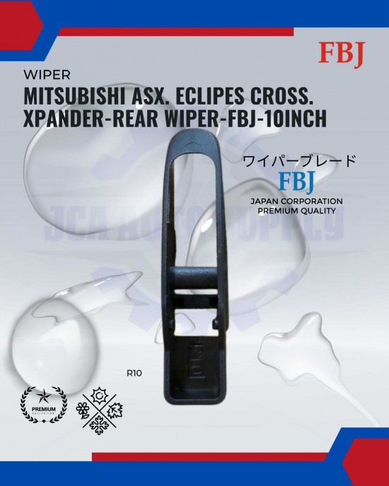 Showing image for Mitsubishi ASX. Eclipes Cross. Xpander-Rear Wiper-FBJ-10inch Mitsubishi ASX. Eclipes Cross. Xpander-Rear Wiper-FBJ-10inch WIPER-WIPER TANK MOTOR-WIPER NOZZLE image