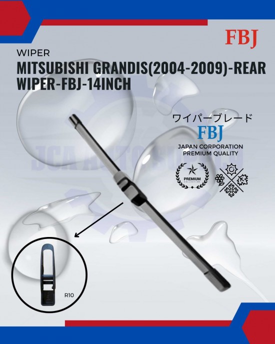 Showing image for Mitsubishi Grandis (2004-2009)-Rear Wiper-FBJ-14inch Mitsubishi Grandis (2004-2009)-Rear Wiper-FBJ-14inch WIPER-WIPER TANK MOTOR-WIPER NOZZLE image