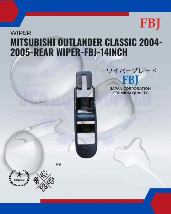 Mitsubishi Outlander Classic 2004-2005-Rear Wiper-FBJ-14inch Mitsubishi Outlander Classic 2004-2005-Rear Wiper-FBJ-14inch