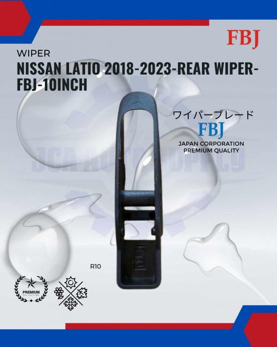 Showing image for Nissan Latio 2018-2023-Rear Wiper-FBJ-10inch Nissan Latio 2018-2023-Rear Wiper-FBJ-10inch WIPER-WIPER TANK MOTOR-WIPER NOZZLE image