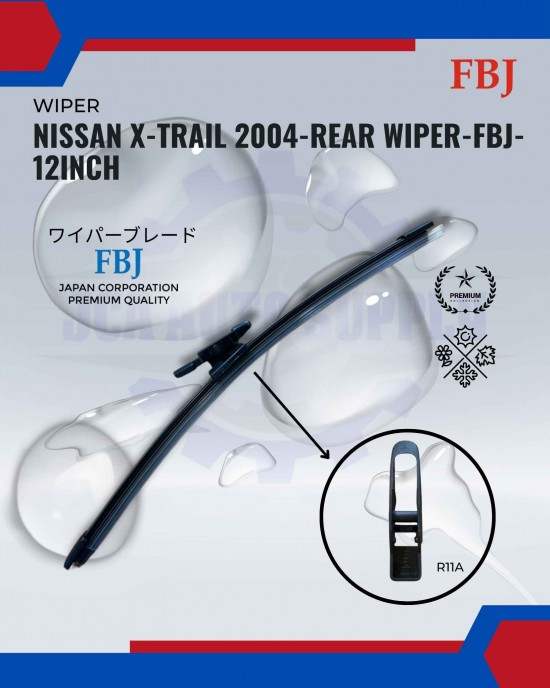 Showing image for Nissan X-Trail 2004-Rear Wiper-FBJ-12inch Nissan X-Trail 2004-Rear Wiper-FBJ-12inch WIPER-WIPER TANK MOTOR-WIPER NOZZLE image