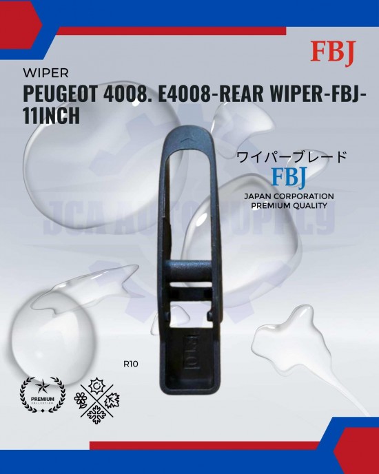 Showing image for Peugeot 4008. E4008-Rear Wiper-FBJ-10inch Peugeot 4008. E4008-Rear Wiper-FBJ-10inch WIPER-WIPER TANK MOTOR-WIPER NOZZLE image
