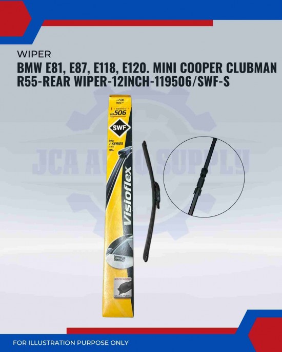 Rear Wiper-BMW E81, E87, E118, E120. Mini Cooper Clubman R55-12inch-116506/SWF-S Rear Wiper-BMW E81, E87, E118, E120. Mini Cooper Clubman R55-12inch-116506/SWF-S
