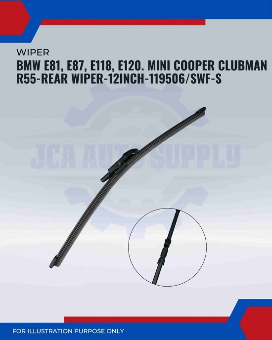 Rear Wiper-BMW E81, E87, E118, E120. Mini Cooper Clubman R55-12inch-116506/SWF-S Rear Wiper-BMW E81, E87, E118, E120. Mini Cooper Clubman R55-12inch-116506/SWF-S