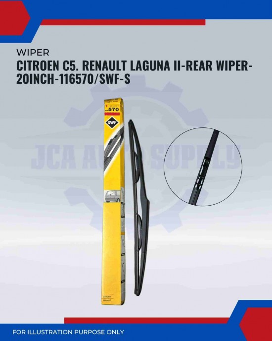 Rear Wiper-Citroen C5. Renault Laguna II-20inch-116570/SWF-S Rear Wiper-Citroen C5. Renault Laguna II-20inch-116570/SWF-S