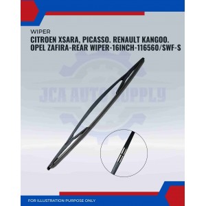 Rear Wiper-Citroen Xsara. Picasso. Renault Kangoo. Opel Zafira-16inch-116560/SWF-S