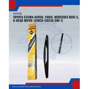Rear Wiper-Toyota Estima ACR50. Yaris. Mercedes Benz 5/6-12inch-116510/SWF-S