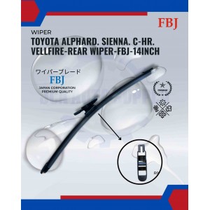 Toyota Alphard. Sienna. C-HR. Vellfire-Rear Wiper-FBJ-14inch