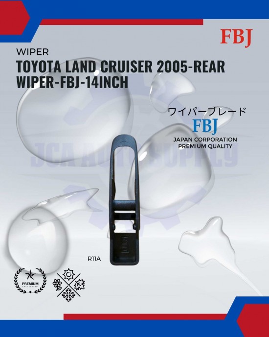 Showing image for Toyota Land Cruiser 2005-Rear Wiper-FBJ-14inch Toyota Land Cruiser 2005-Rear Wiper-FBJ-14inch WIPER-WIPER TANK MOTOR-WIPER NOZZLE image