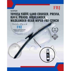 Toyota Yaris. Land Cruiser. Previa. Rav4. Prado. Highlander. Wildlander-Rear Wiper-FBJ-12inch